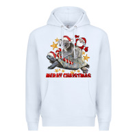 White Merry Christmas Tortoise And Koala Premium Hoodie - LillyAllenDesigns