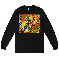 Black black girl power tumbler Long Sleeve Tee - BundleAndBundleShop