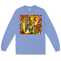 Colony Blue black girl power tumbler Long Sleeve Tee - BundleAndBundleShop