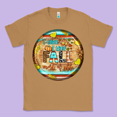 I Think I Love Fall Most Of All Classic Tee Designed By Bundleandbundleshop