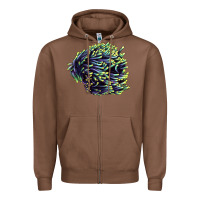 Chestnut Sea Coral Zipper Hoodie - LillyAllenDesigns