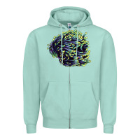 Seafoam Sea Coral Zipper Hoodie - LillyAllenDesigns