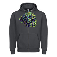 Smoke Sea Coral Zipper Hoodie - LillyAllenDesigns