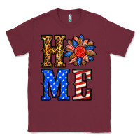 Burgundy 4th of july home Classic Tee - BundleAndBundleShop