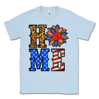 Dusty Blue 4th of july home Classic Tee - BundleAndBundleShop