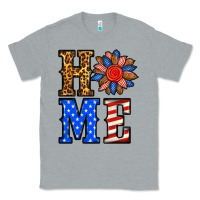 Heather Grey 4th of july home Classic Tee - BundleAndBundleShop