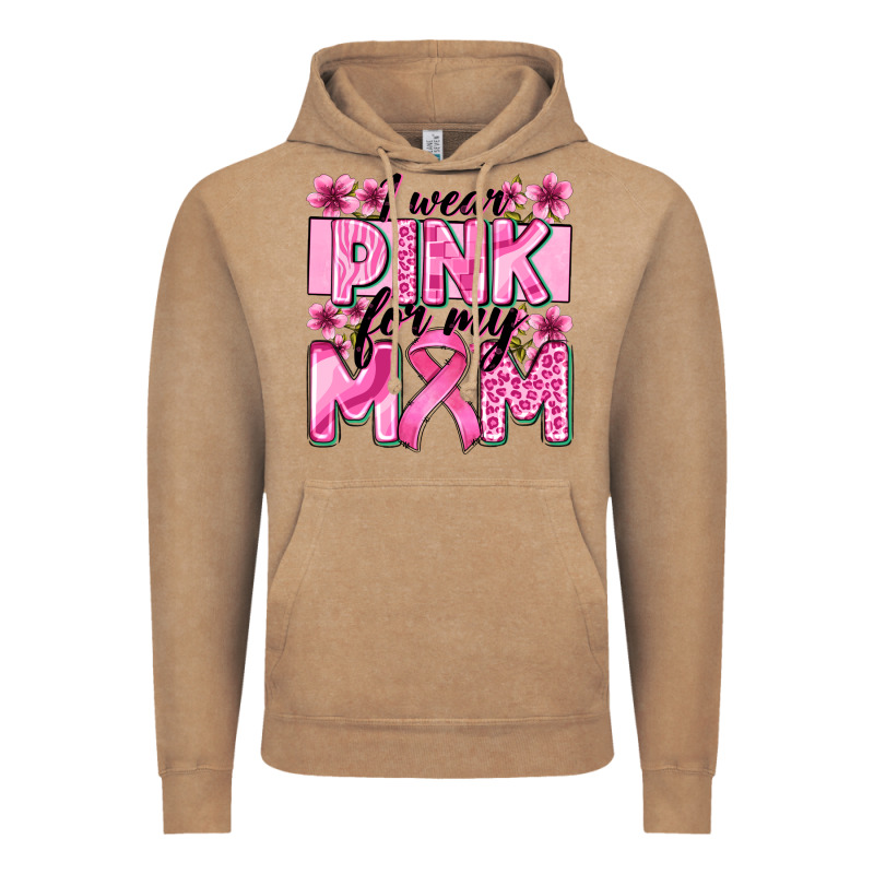 I Wear Pink For My Mom Vintage Hoodie by Zillion Design Studio | Teevron
