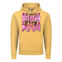 Vintage Mustard i wear pink for my mom Vintage Hoodie - Zillion Design Studio