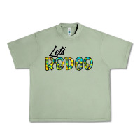 Oil Green let's rodeo Urban Heavy Tee - CowhideDigitalArt
