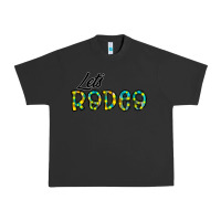 Pigment Black let's rodeo Urban Heavy Tee - CowhideDigitalArt