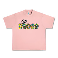 Salmon let's rodeo Urban Heavy Tee - CowhideDigitalArt