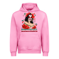 Fuchsia Pink Mexicana with Skull Girl Urban Hoodie - texasbilliewilder