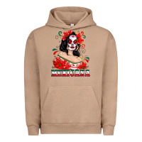 Pigment Burro Mexicana with Skull Girl Urban Hoodie - texasbilliewilder