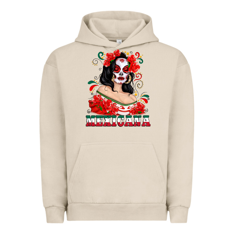 Mexicana With Skull Girl Urban Hoodie by texasbilliewilder | Teevron
