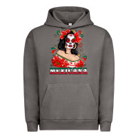 Pigment Tornado Mexicana with Skull Girl Urban Hoodie - texasbilliewilder