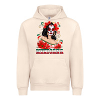 Sandshell Mexicana with Skull Girl Urban Hoodie - texasbilliewilder