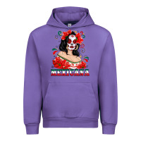 Tulip Mexicana with Skull Girl Urban Hoodie - texasbilliewilder