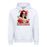 White Mexicana with Skull Girl Urban Hoodie - texasbilliewilder