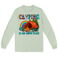 Matcha camping is my happy  place Long Sleeve Tee - AdoDesignShop