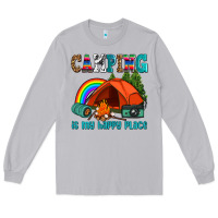 Moon Dust camping is my happy  place Long Sleeve Tee - AdoDesignShop