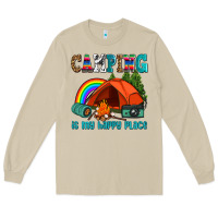Mushroom camping is my happy  place Long Sleeve Tee - AdoDesignShop