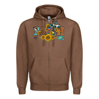 Chestnut western faith arrow sunflowers Zipper Hoodie - BarkalooDesign