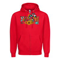 Red western faith arrow sunflowers Zipper Hoodie - BarkalooDesign