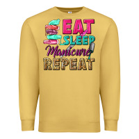 Antique Gold eat sleep manicure repeat Premium Sweatshirt - NancyCooperArtShop