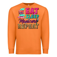 Carrot eat sleep manicure repeat Premium Sweatshirt - NancyCooperArtShop