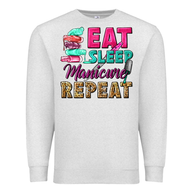Eat Sleep Manicure Repeat Premium Sweatshirt by NancyCooperArtShop | Teevron