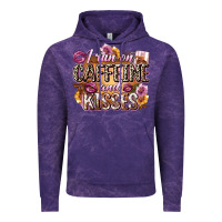Cloud Purple i run on caffeine and kisses Vintage Hoodie - Zillion Design Studio