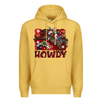 Antique Gold rodeo christmas howdy Premium Hoodie - AdoDesignShop