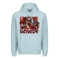 Blue Mist rodeo christmas howdy Premium Hoodie - AdoDesignShop