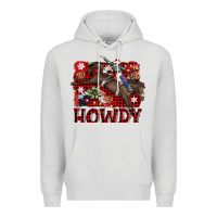 Dove Grey rodeo christmas howdy Premium Hoodie - AdoDesignShop