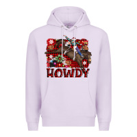 Lilac rodeo christmas howdy Premium Hoodie - AdoDesignShop