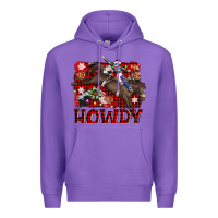 Purple rodeo christmas howdy Premium Hoodie - AdoDesignShop