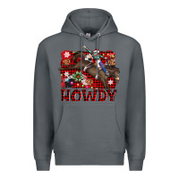 Rock rodeo christmas howdy Premium Hoodie - AdoDesignShop