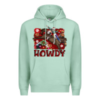 Seafoam rodeo christmas howdy Premium Hoodie - AdoDesignShop