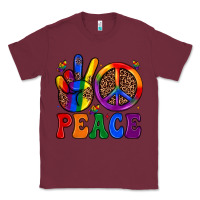 Burgundy peace Classic Tee - JahusDesignShop