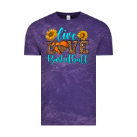 Cloud Purple live love basketball Vintage Tee - HRA Design Shop