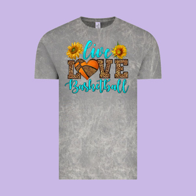 Live Love Basketball Vintage Tee Designed By Hra Design Shop