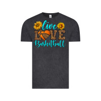 Vintage Black live love basketball Vintage Tee - HRA Design Shop