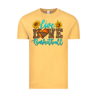 Vintage Mustard live love basketball Vintage Tee - HRA Design Shop
