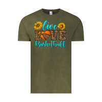 Vintage Olive live love basketball Vintage Tee - HRA Design Shop