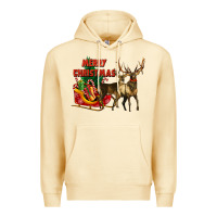 Pina Colada merry christmas two deers Premium Hoodie - LillyAllenDesigns