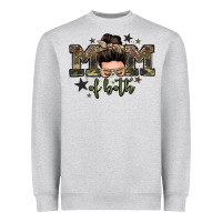 Mom Of Both Boys Messy Bun Heavyweight Sweatshirt | Teevron