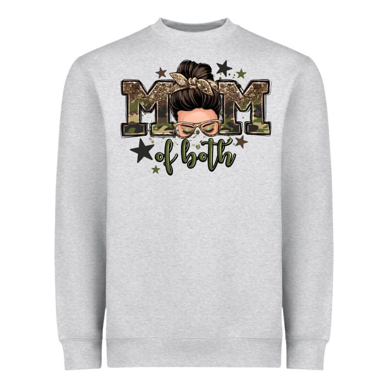 Mom Of Both Boys Messy Bun Heavyweight Sweatshirt by Zillion Design Studio | Teevron