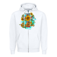 White western belive sunflowers cross Zipper Hoodie - BarkalooDesign