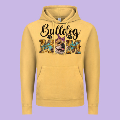 Western Bulldog Mom Vintage Hoodie Designed By Ranaportraitstore