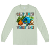 Matcha camp more worry less Long Sleeve Tee - AdoDesignShop
